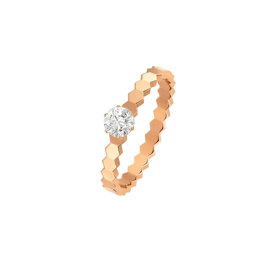 [✨Rose💎]BEE LOVE RING PINK GOLD 1 DIAMOND