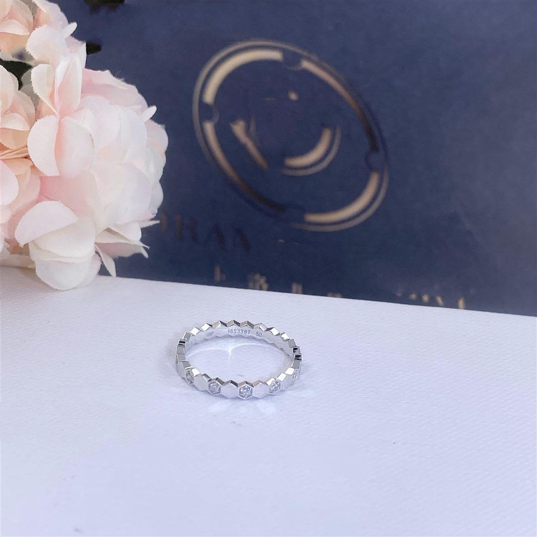 [✨Rose💎]BEE LOVE RING SILVER DIAMOND