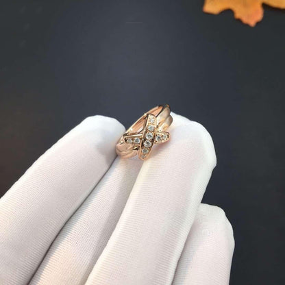 [✨Rose💎]JEUX DE PINK GOLD DIAMOND RING