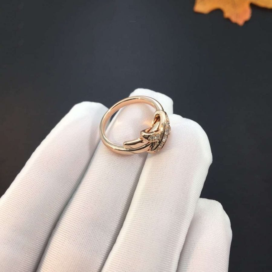 [✨Rose💎]JEUX DE PINK GOLD DIAMOND RING