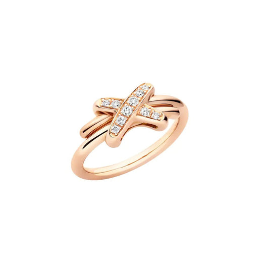[✨Rose💎]JEUX DE PINK GOLD DIAMOND RING