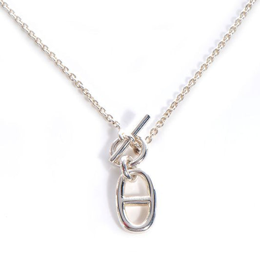 [✨Rose💎]HM CHAINE D'ANCRE PENDANT NECKLACE STERLING SILVER