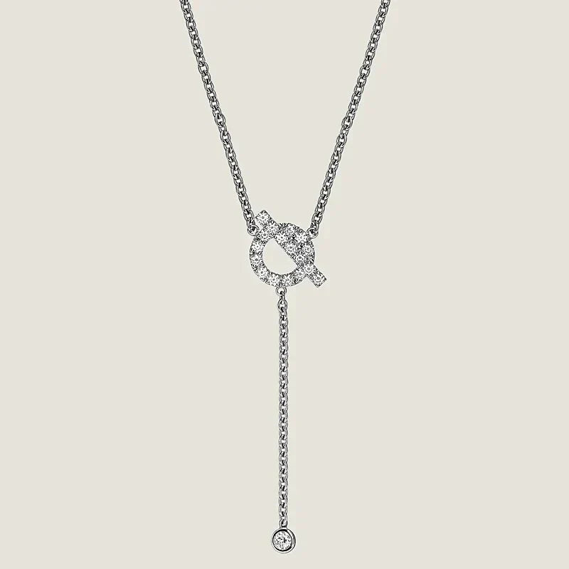 [✨Rose💎]FINESSE SILVER DIAMOND NECKLACE