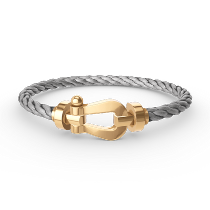 [✨Rose💎]FORCE LARGE HORSESHOE NO DIAMOND BRACELET GOLD