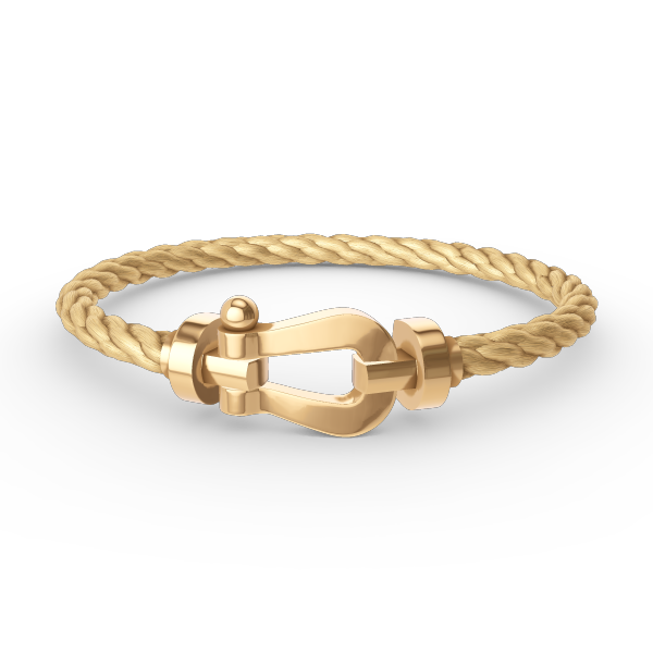 [✨Rose💎]FORCE LARGE HORSESHOE NO DIAMOND BRACELET GOLD
