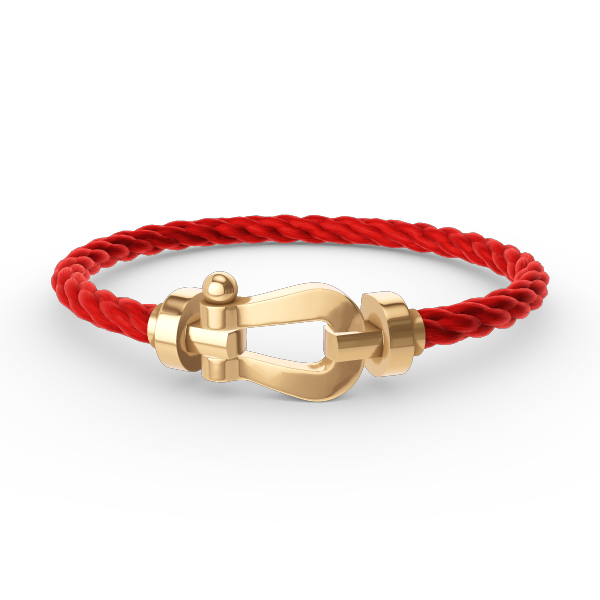 [✨Rose💎]FORCE LARGE HORSESHOE NO DIAMOND BRACELET GOLD