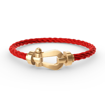 [✨Rose💎]FORCE LARGE HORSESHOE NO DIAMOND BRACELET GOLD
