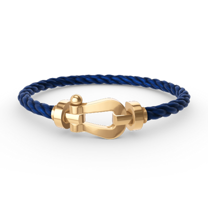 [✨Rose💎]FORCE LARGE HORSESHOE NO DIAMOND BRACELET GOLD