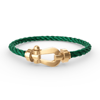 [✨Rose💎]FORCE LARGE HORSESHOE NO DIAMOND BRACELET GOLD