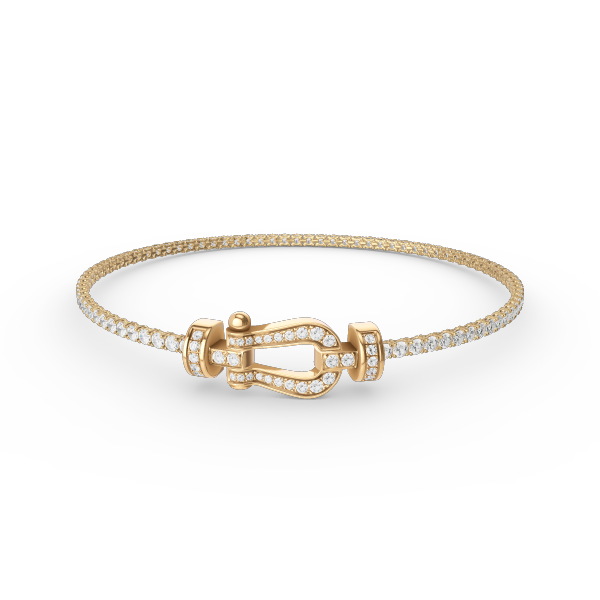 [✨Rose💎]FORCE  HORSESHOE  DIAMOND TENNIS BRACELET