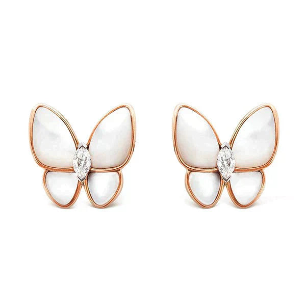 [✨Rose💎]BUTTERFLY MOP DIAMOND EARRINGS