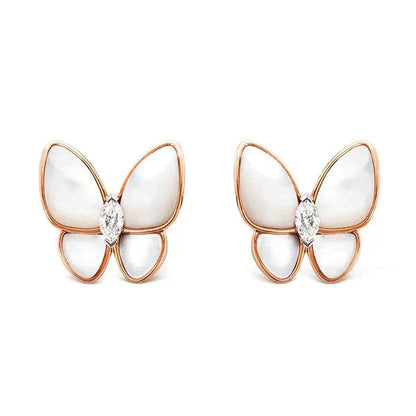 [✨Rose💎]BUTTERFLY MOP DIAMOND EARRINGS