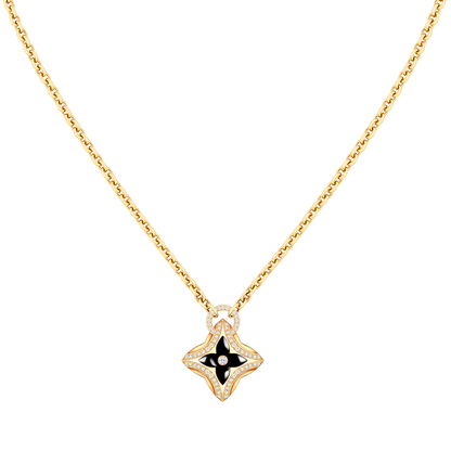 [✨Rose💎]STAR PEDANT PINK GOLD DIAMOND NECKLACE