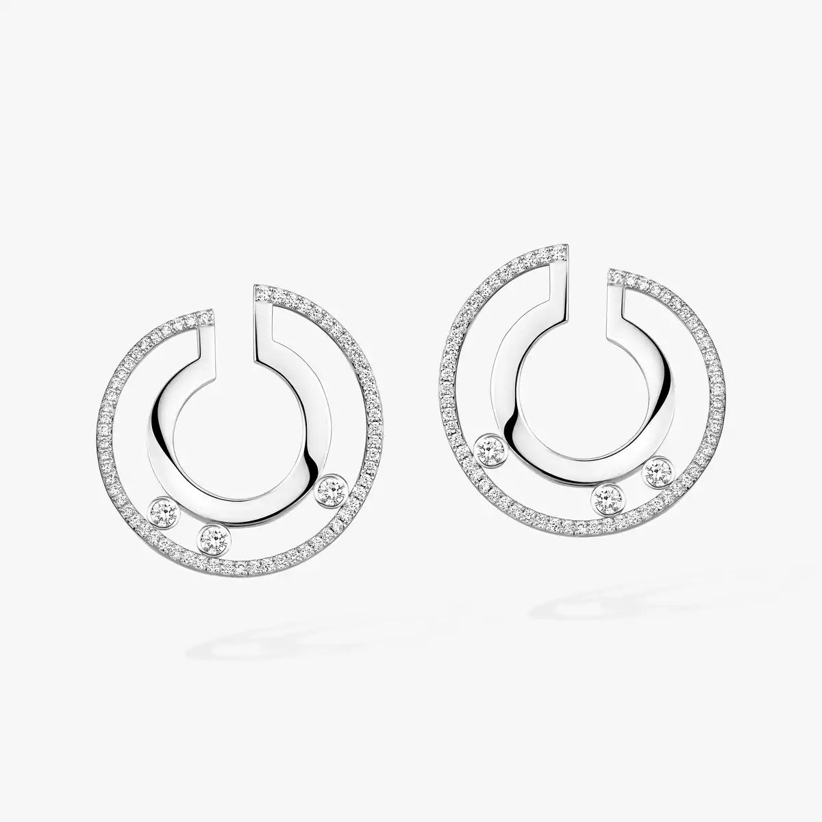[✨Rose💎]Move Romane Small Diamond Hoop Earrings