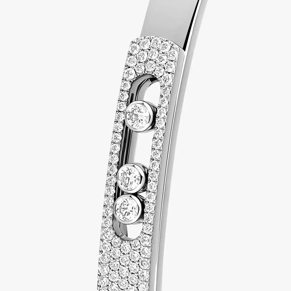 [✨Rose💎]Move Noa Rose Gold Pav茅 Diamond Bangle Bracelet