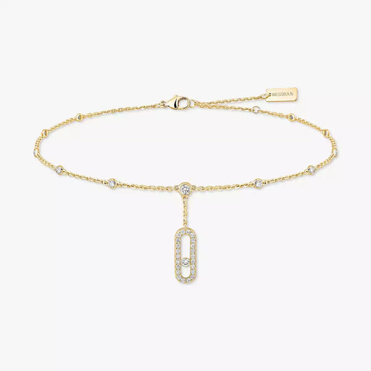 [✨Rose💎] Move Uno pav茅 ankle bracelet