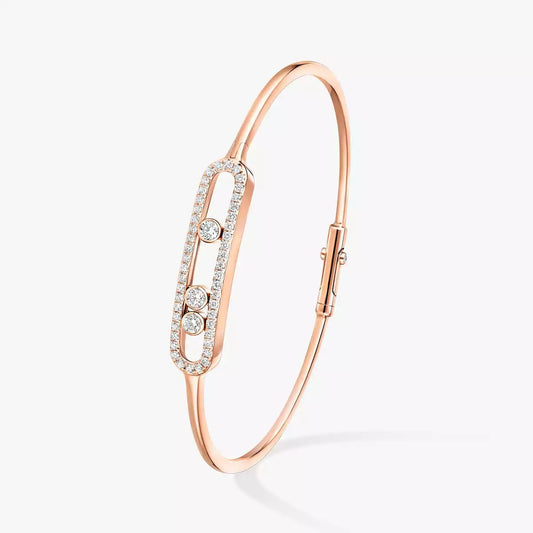[✨Rose💎]Move Pav茅 Diamond Bangle Bracelet M