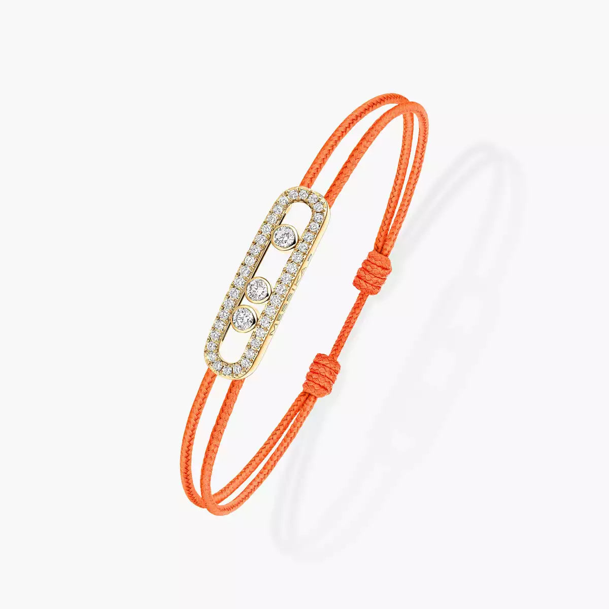 [✨Rose💎]Messika Care(s) pink cord pav茅 bracelet