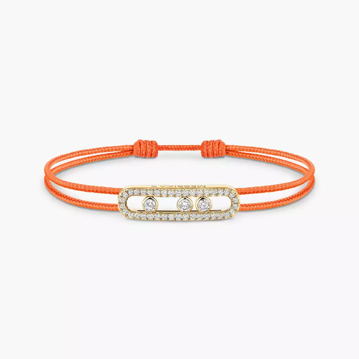[✨Rose💎]Messika Care(s) pink cord pav茅 bracelet