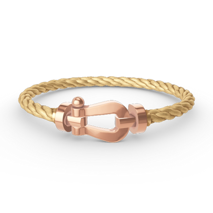 [✨Rose💎]FORCE LARGE HORSESHOE NO DIAMOND BRACELET ROSE GOLD