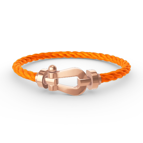 [✨Rose💎]FORCE LARGE HORSESHOE NO DIAMOND BRACELET ROSE GOLD
