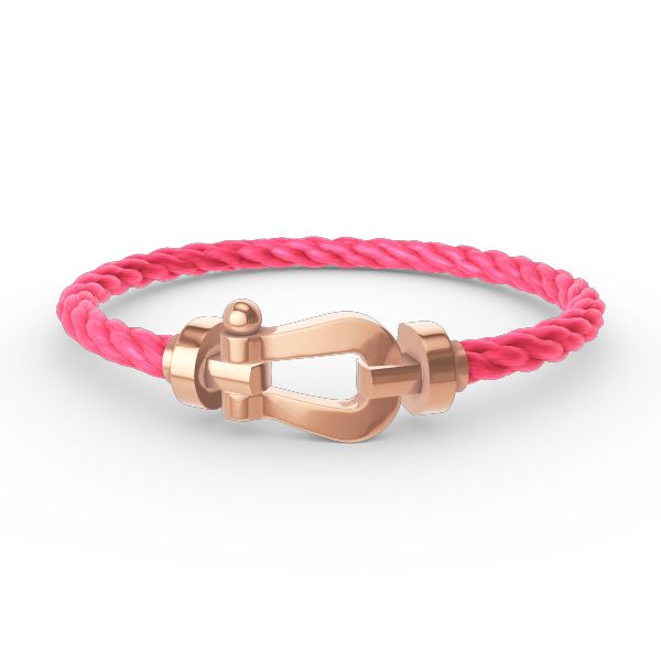 [✨Rose💎]FORCE LARGE HORSESHOE NO DIAMOND BRACELET ROSE GOLD