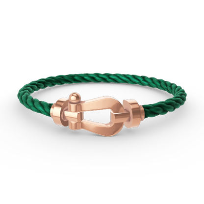 [✨Rose💎]FORCE LARGE HORSESHOE NO DIAMOND BRACELET ROSE GOLD