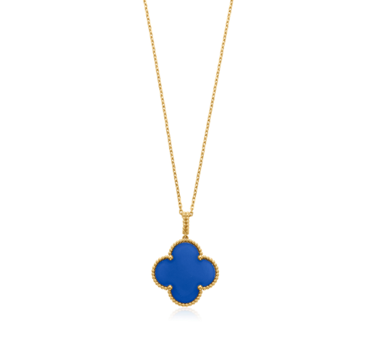 [✨Rose💎]CLOVER 25MM NECKLACE TURQUOISE ROSE GOLD