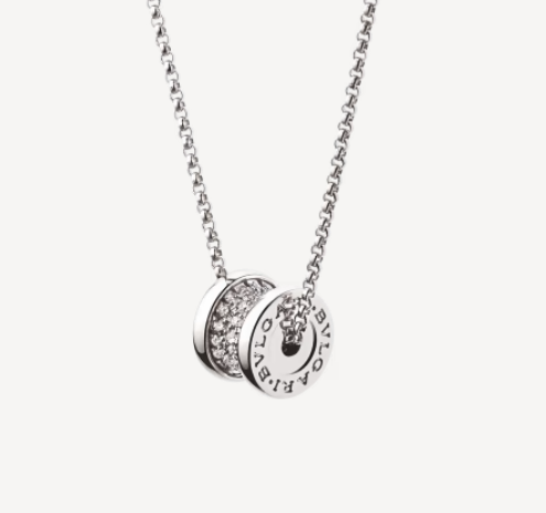 [✨Rose💎]ZERO 1 SILVER DIAMOND NECKLACE