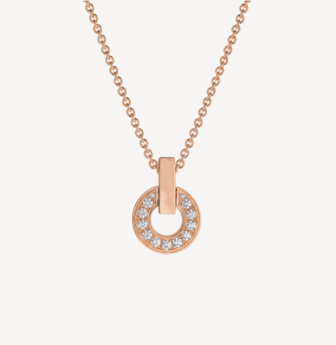 [✨Rose💎]GARI NECKLACE PINK GOLD DIAMOND