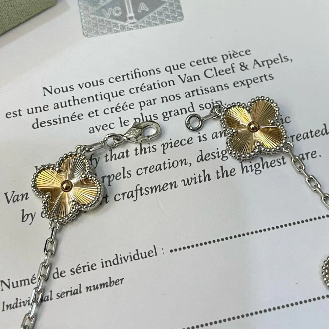 [✨Rose💎] CLOVER 5 MOTIF LASER BRACELET COLLECTION