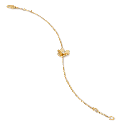 [✨Rose💎]FRIVOLE GOLD FLOWER PINK MALACHITE BRACELET