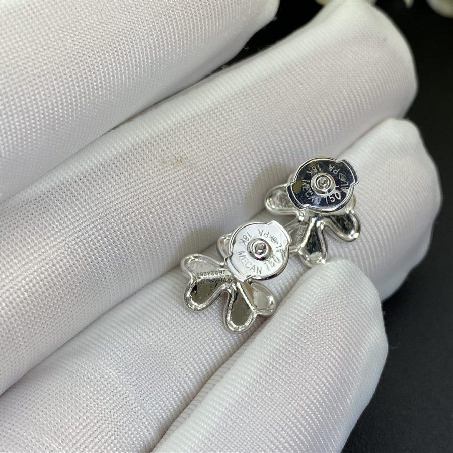 [✨Rose💎]FRIVOLE MINI SILVER FLOWER EARRINGS