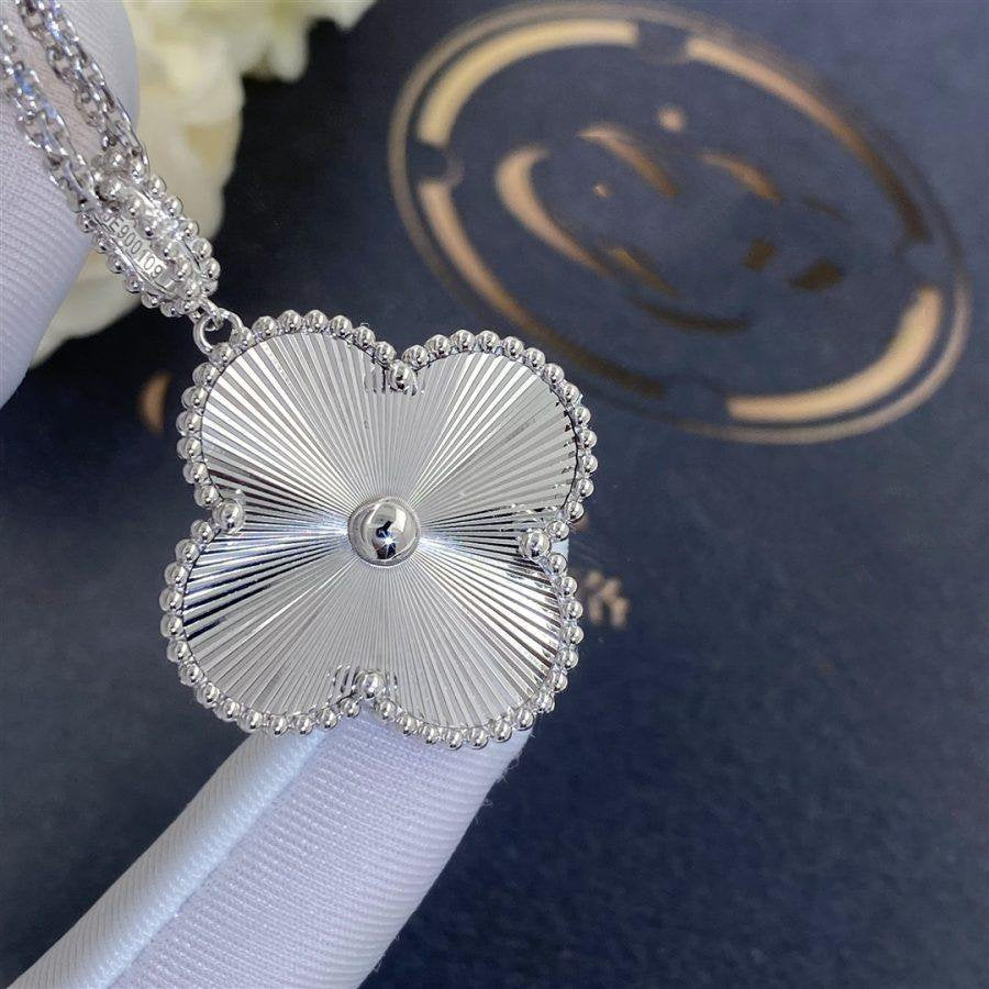 [✨Rose💎]CLOVER 25MM SILVER BIG CLOVER NECKLACE