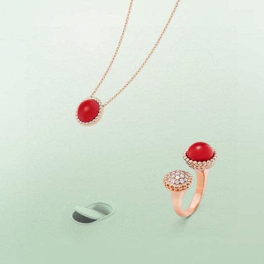 [✨Rose💎]PERLEE COULEURS DIAMOND ROSE GOLD BETWEEN THE FINGER RING