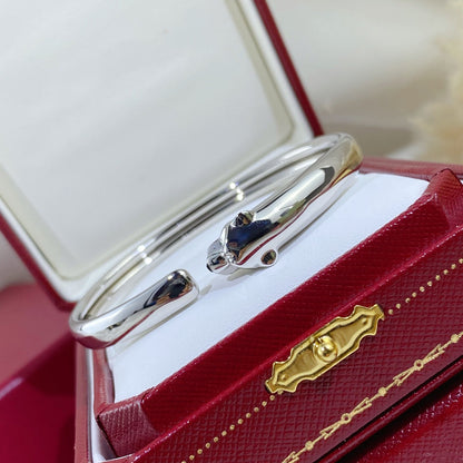 [✨Rose💎]PANTHERE SILVER OPEN BRACELET
