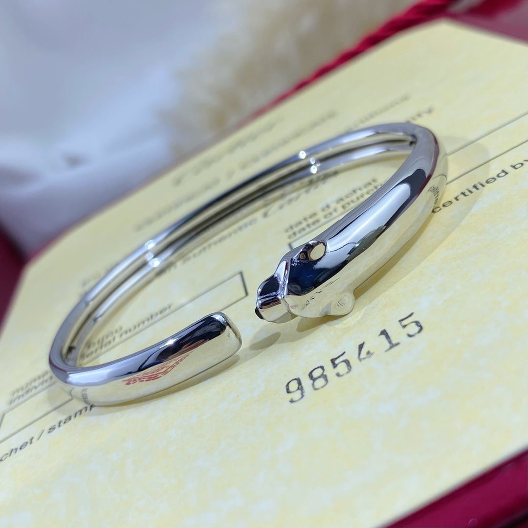 [✨Rose💎]PANTHERE SILVER OPEN BRACELET