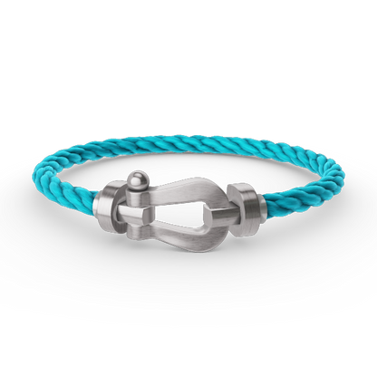 [✨Rose💎]FORCE LARGE HORSESHOE NO DIAMOND BRACELET SILVER