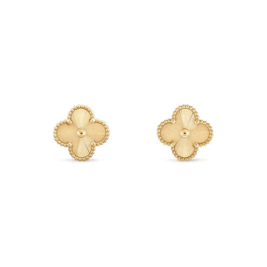 [✨Rose💎]CLOVER MEDIUM 1 MOTIFS LASER EARRINGS