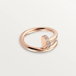 [✨Rose💎]JUSTE RING 2.65MM PINK GOLD DIAMOND